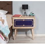 Hanah Home Two - 620 Mesita de Noche Roble Sonoma con 2 Cajones